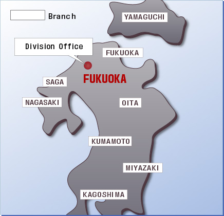 Map of Kyushu Division